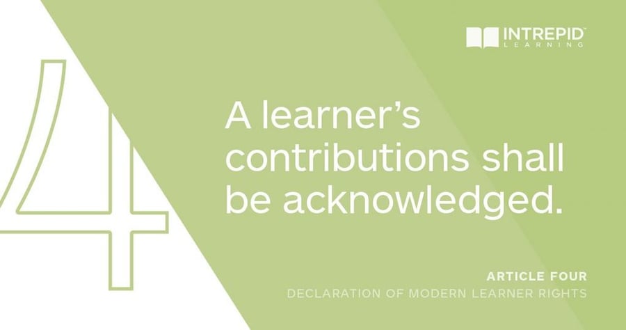 Article4 of the Declaration of Modern Learner Rights