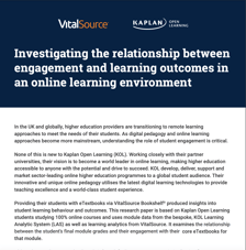 Investigating the Relationship Between Engagement and Learning Outcomes in an Online Learning Environment