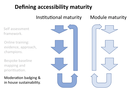 Accessibility maturity graphic