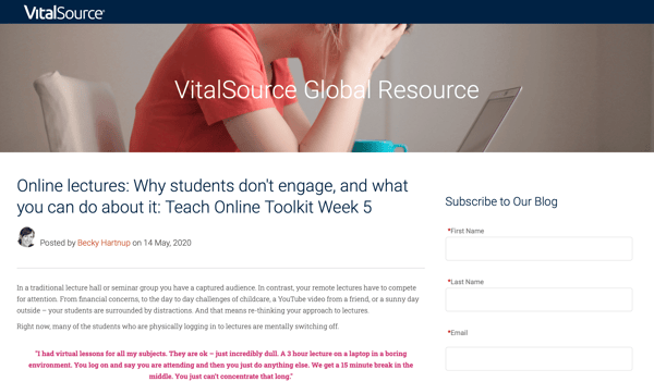 VitalSource Global Resource Screenshot