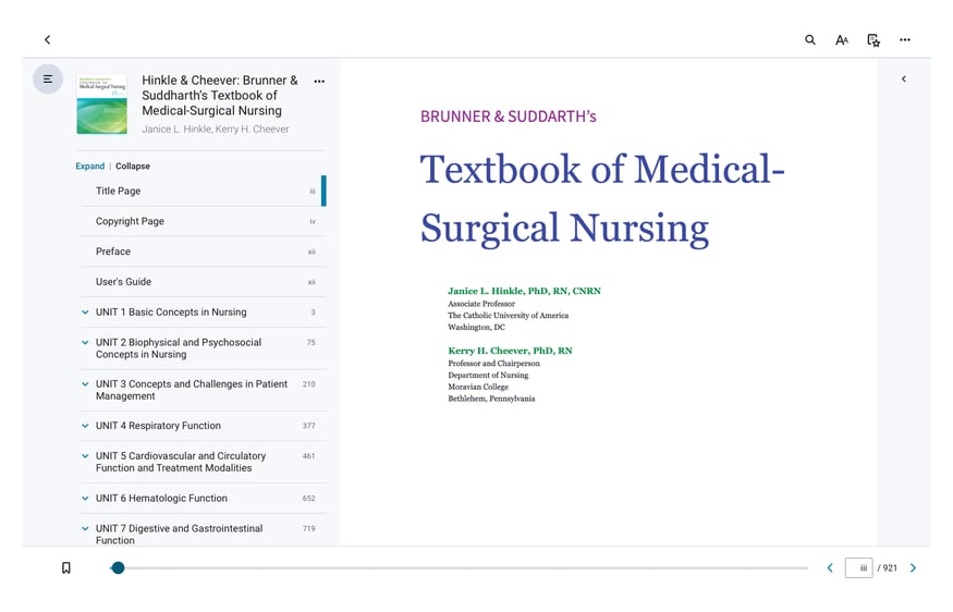 VitalSource Bookshelf An Integrated Study Experience